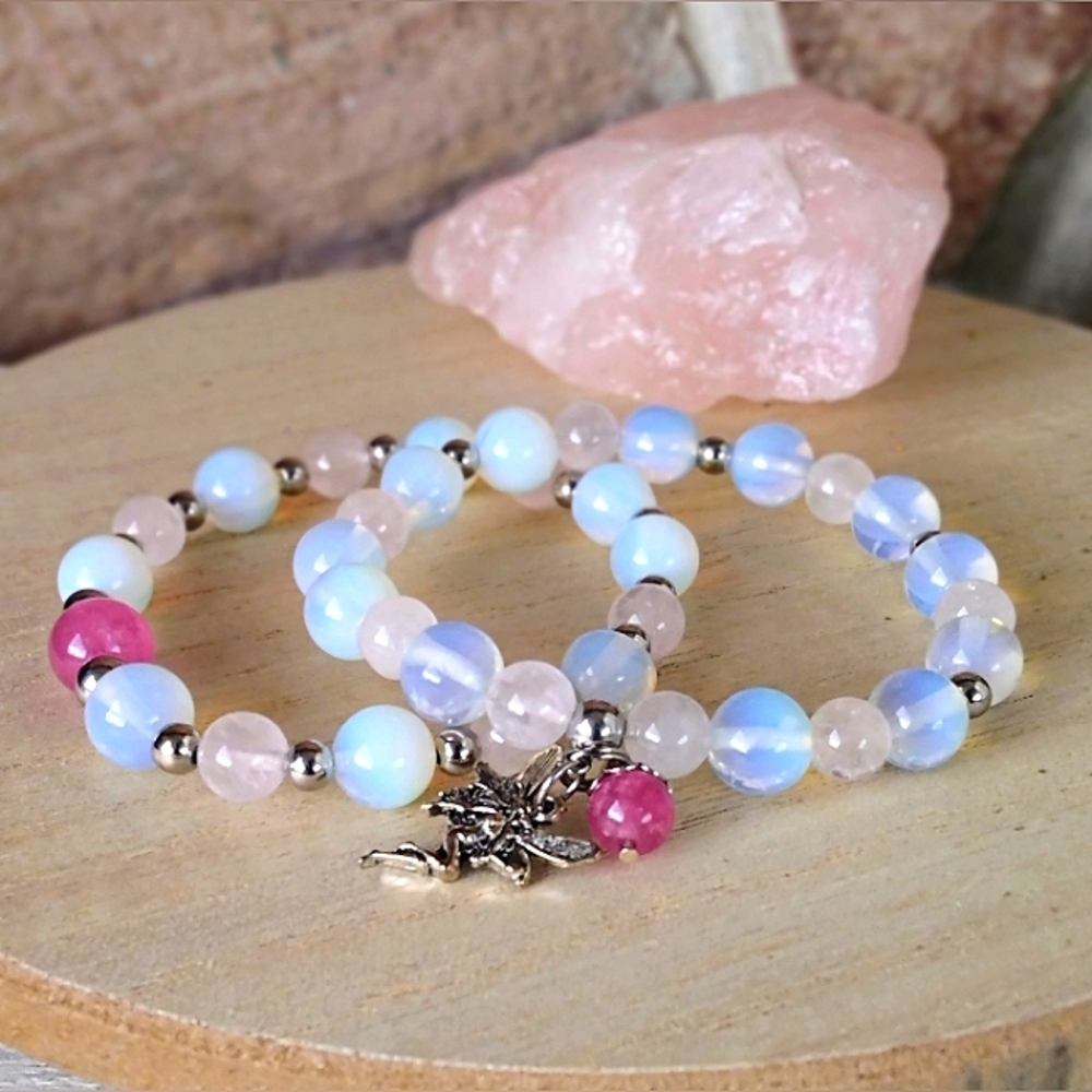 Rose Quartz calming bracelet set